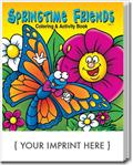 CS0436 Springtime Friends Coloring and Activity Book with Custom Imprint